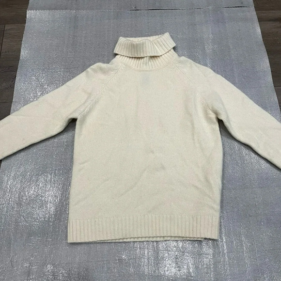 Lauren Ralph Lauren Sweaters - [S] Lauren Ralph Lauren Ivory Wool Angora Cashmere Turtleneck Knit Sweater